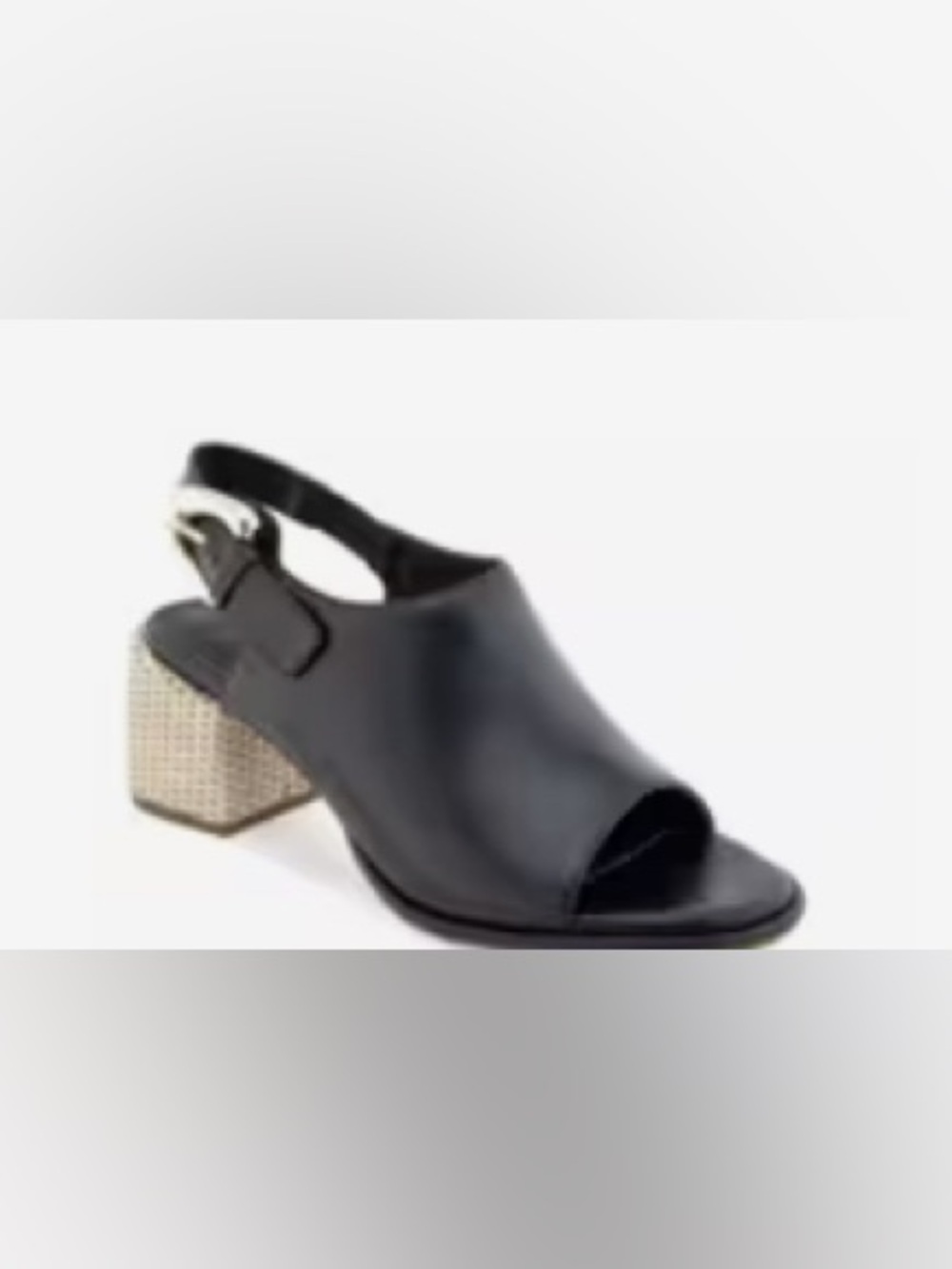 Aerosoles Women's Nora Buckle Strap Chunk Heel Sandals SZ 6.5 Color Black